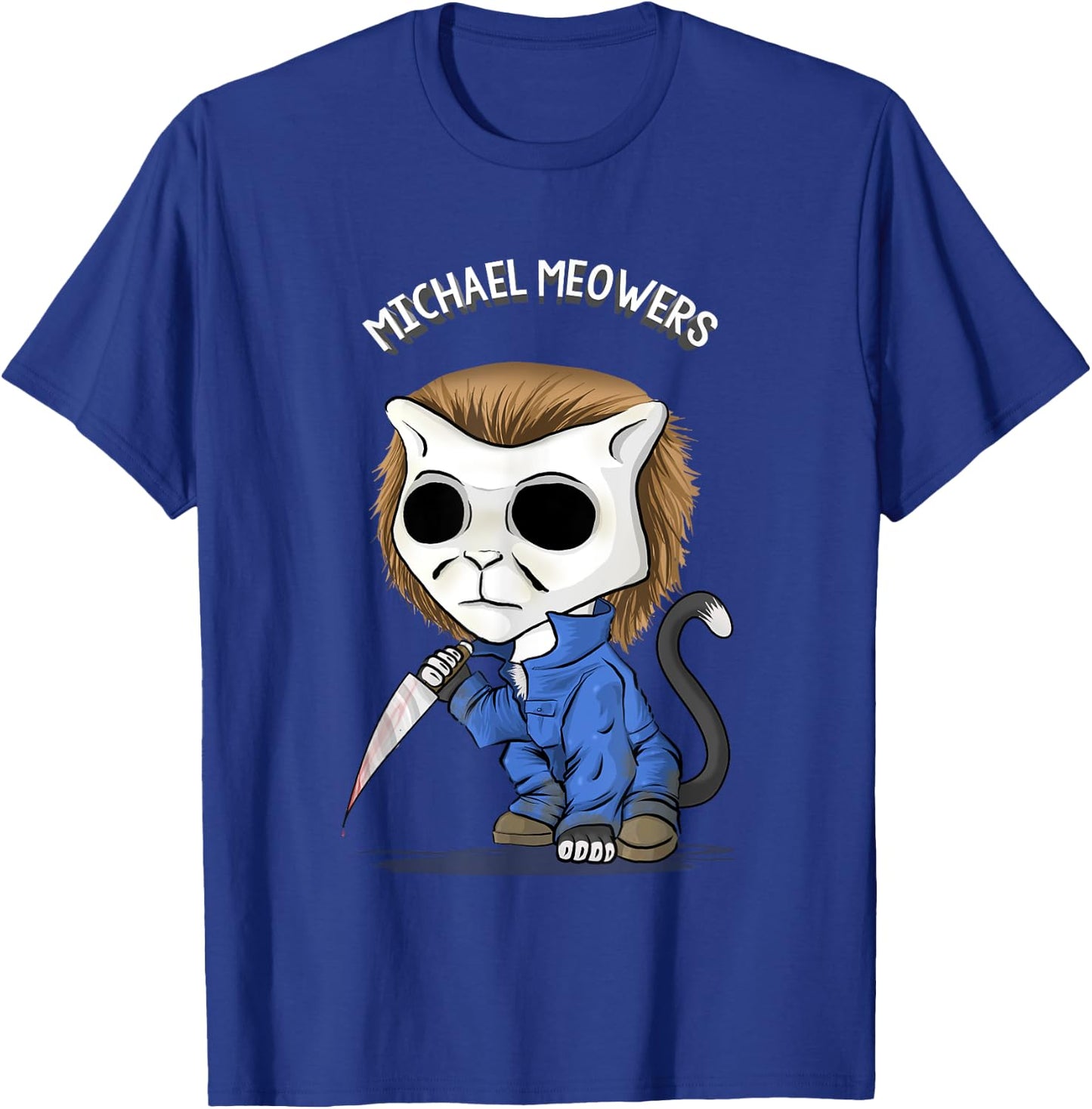 Michael Meowers/Halloween Cat T-Shirt - T-Shirt | Royal