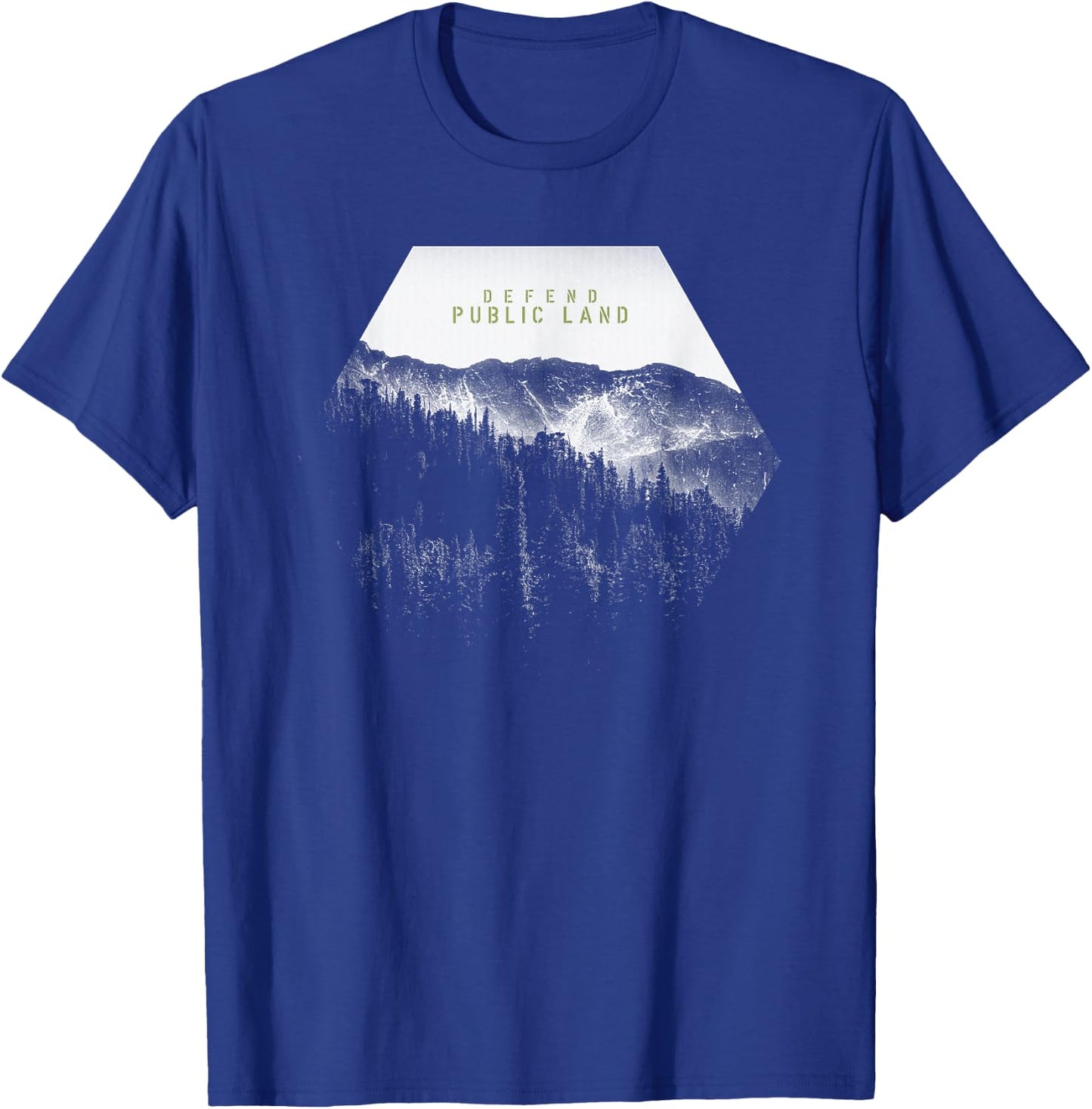Defend Public Land T-Shirt - T-Shirt | Royal