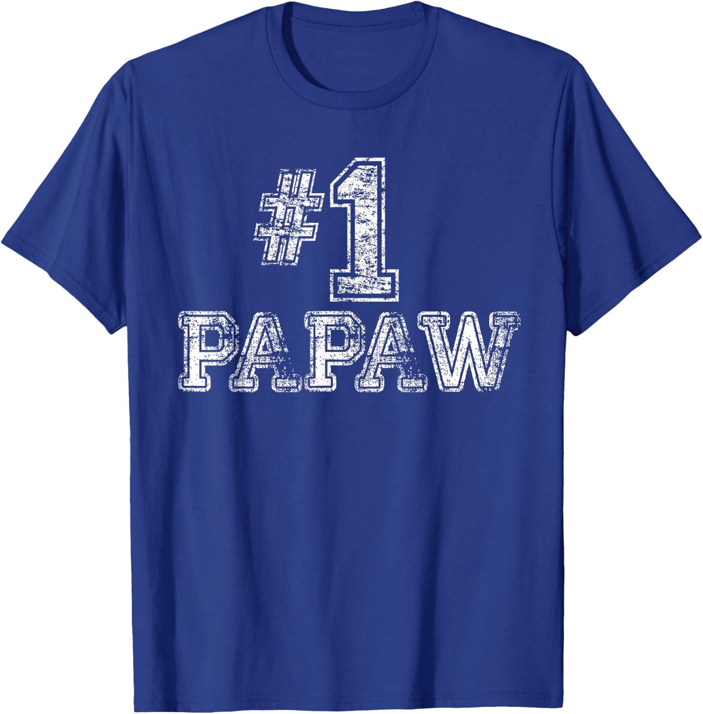 #1 PaPaw T Shirt - Number One Father's Day Gift T-Shirt - T-Shirt | Royal