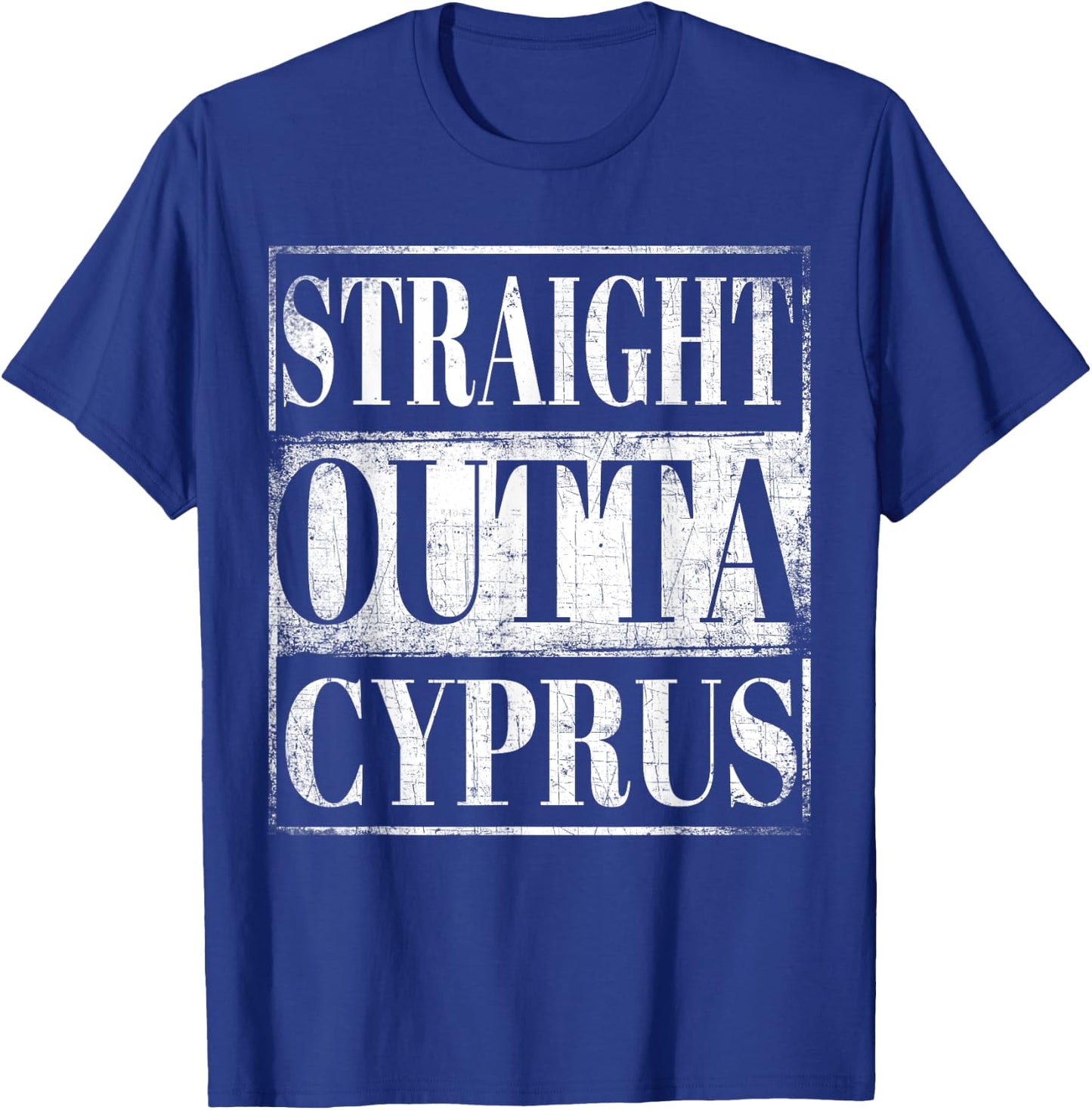 Straight Outta Cyprus Cypriot Descent Gift Shirt T-Shirt - T-Shirt | Royal