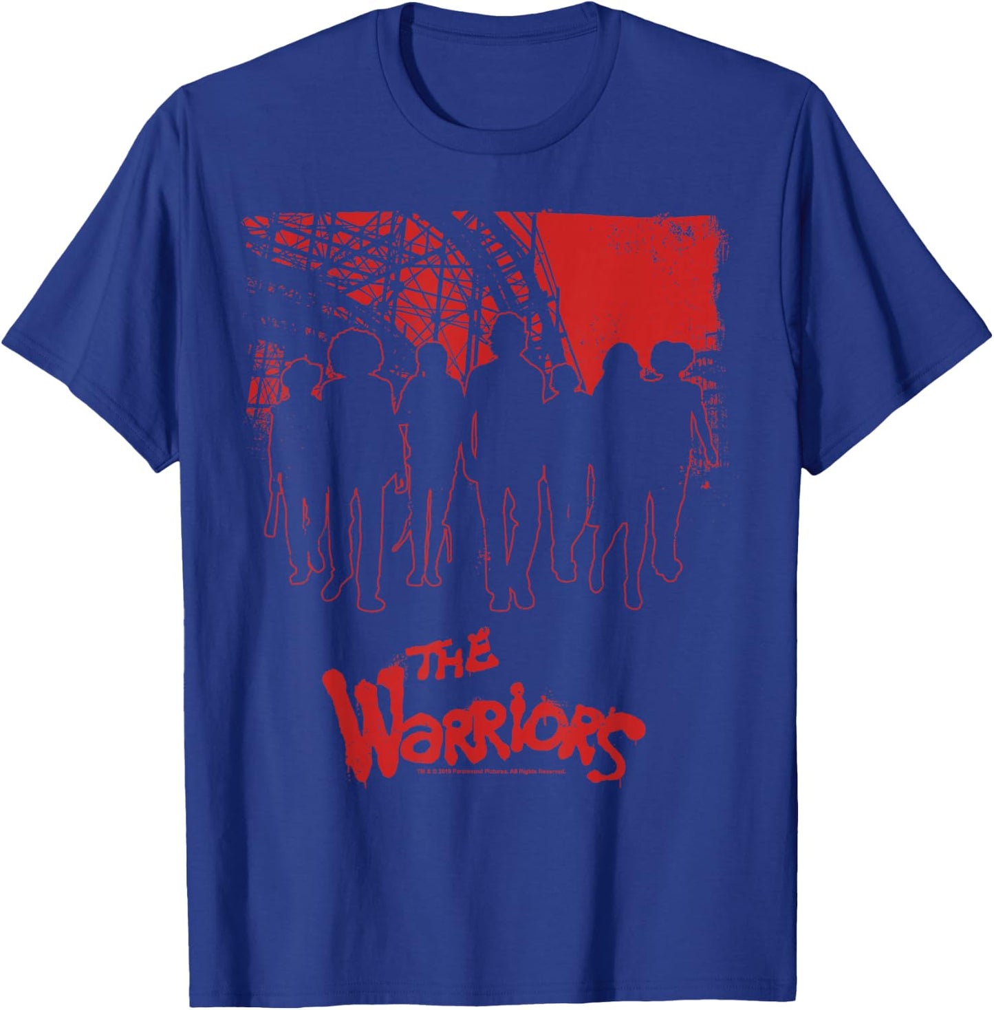 The Warriors Coney Island Group Silhouette T-Shirt - T-Shirt | Royal