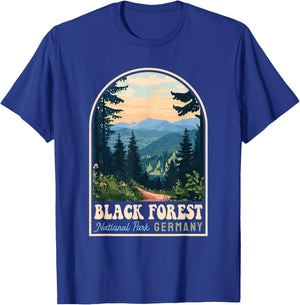 Black Forest National Park Germany Retro Travel Souvenir T-Shirt - T-Shirt | Royal