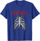 Heartless rib cage T-Shirt - T-Shirt | Royal