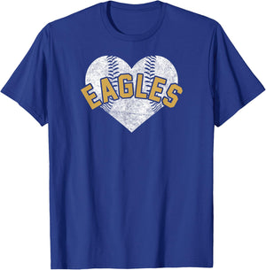 Eagles Baseball Softball Shirt High School Team Mascot Mom G T-Shirt - T-Shirt | Royal