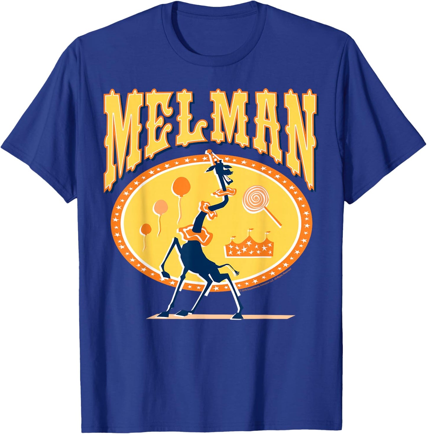 Madagascar Melman Circus Giraffe Silhouette Poster T-Shirt - T-Shirt | Royal