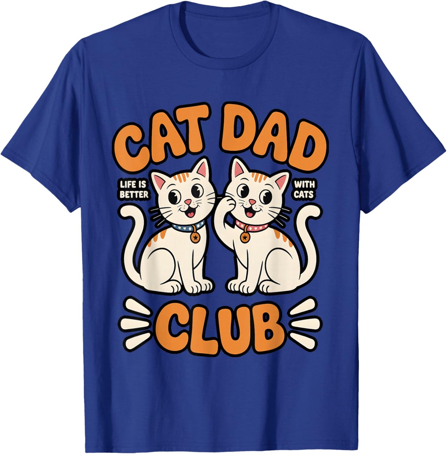 Retro Cad Dad Club Fathers Daddy from Wife Kids T-Shirt - T-Shirt | Royal