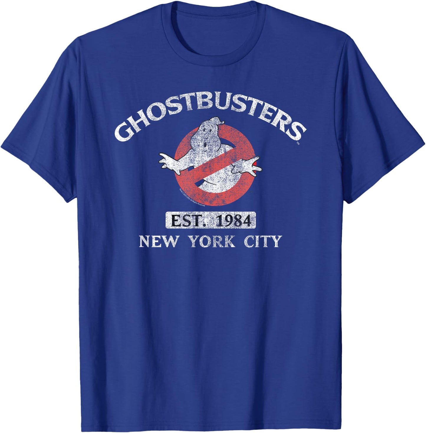 Ghostbusters Est. 1984 New York City Retro Movie T-Shirt - T-Shirt | Royal