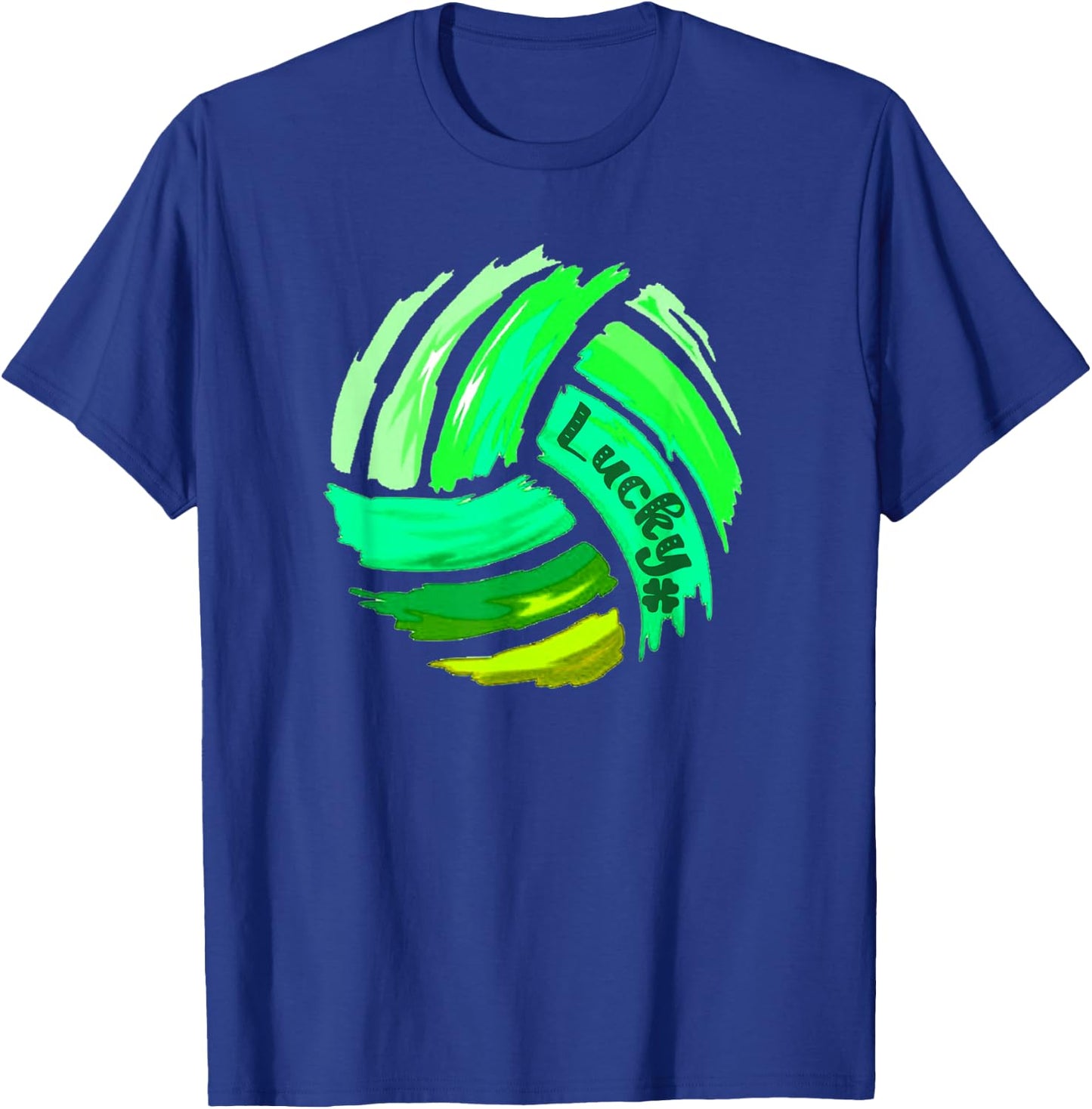 Volleyball St. Patrick's Day Lucky Green for Boys & Girls T-Shirt - T-Shirt | Royal