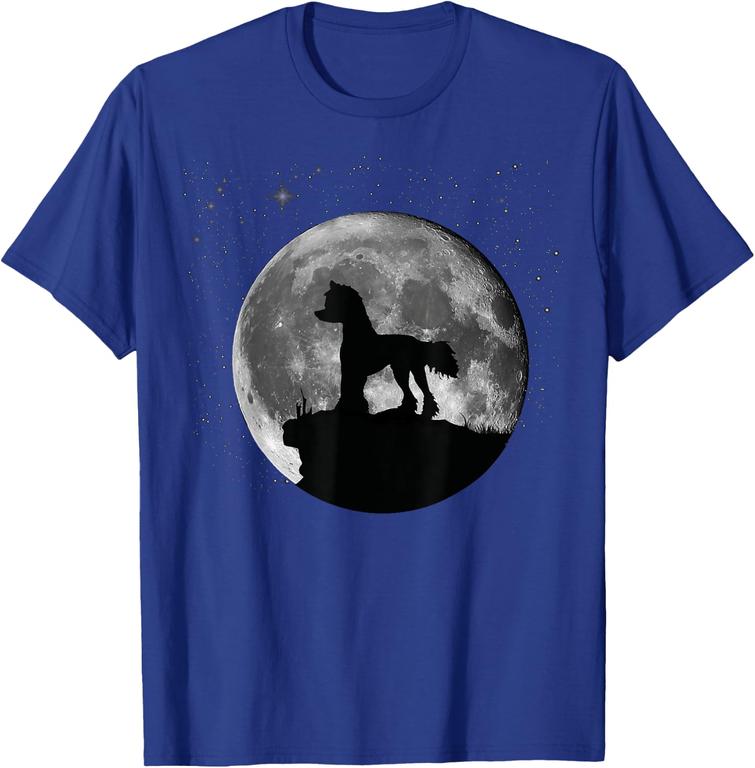 Chinese Crested Dog Moon Women Kids T-Shirt - T-Shirt | Royal