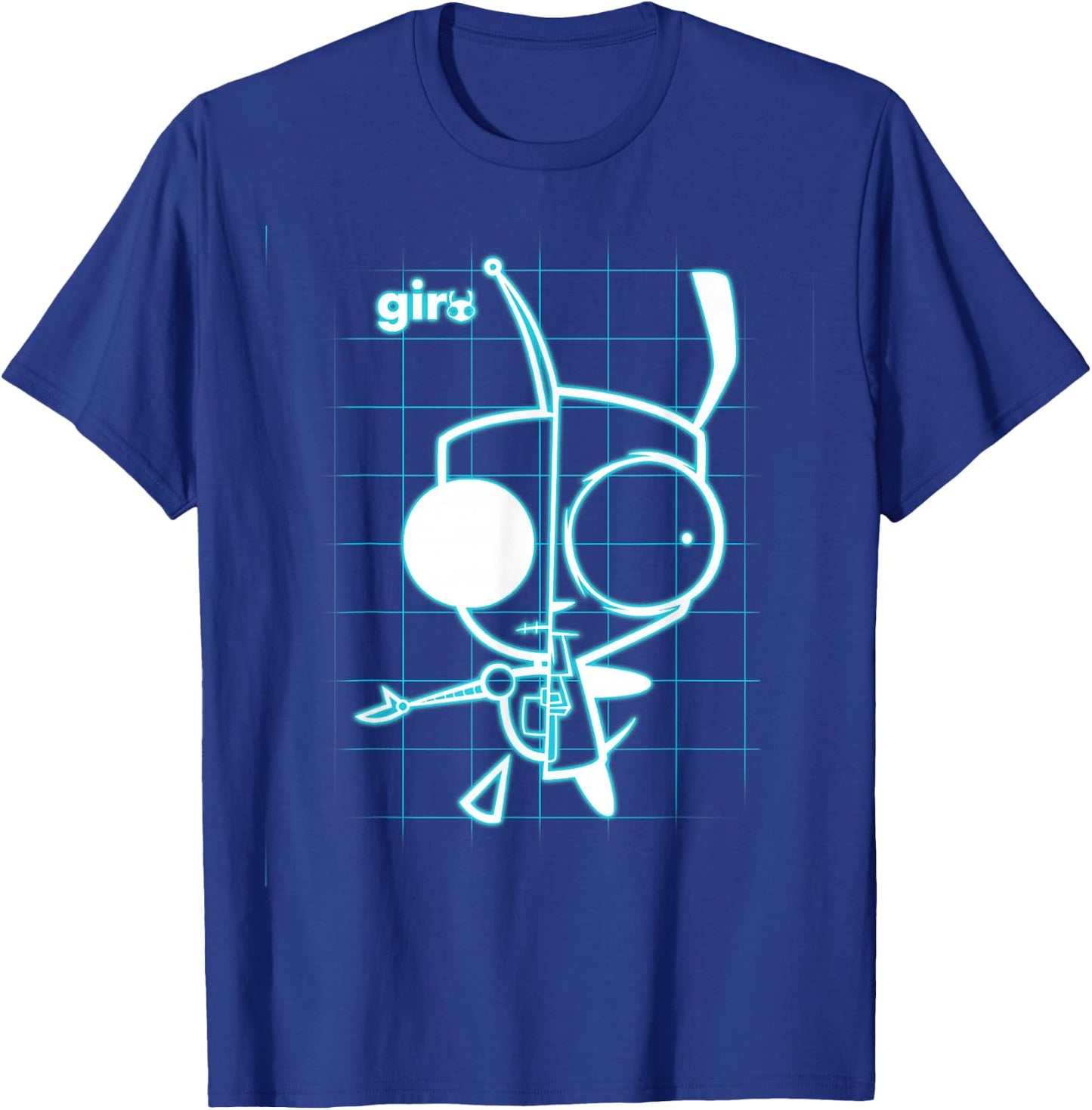 Nickelodeon Invader Zim X-Ray Schematic Gir T-Shirt - T-Shirt | Royal