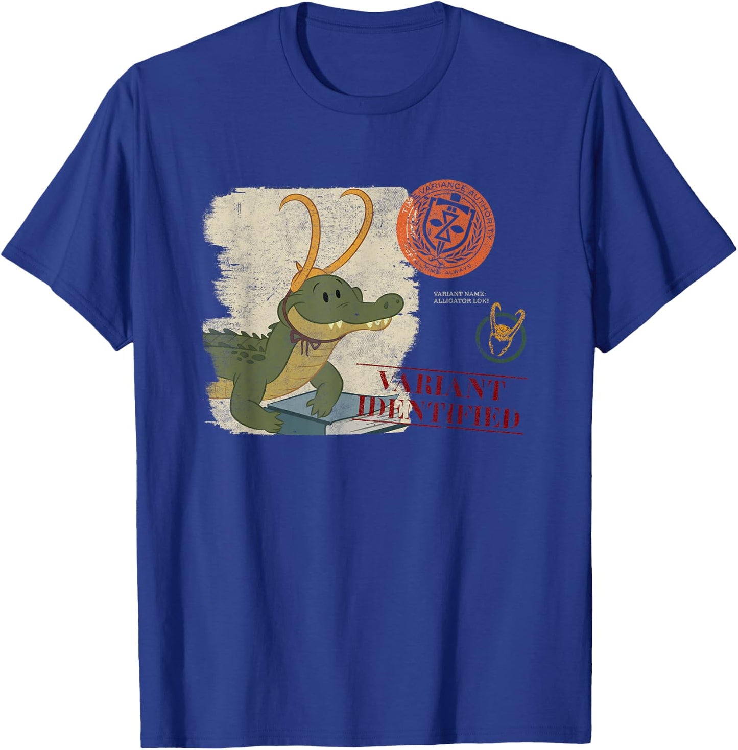 Marvel Loki Cartoon Alligator Loki Variant Identified T-Shirt - T-Shirt | Royal