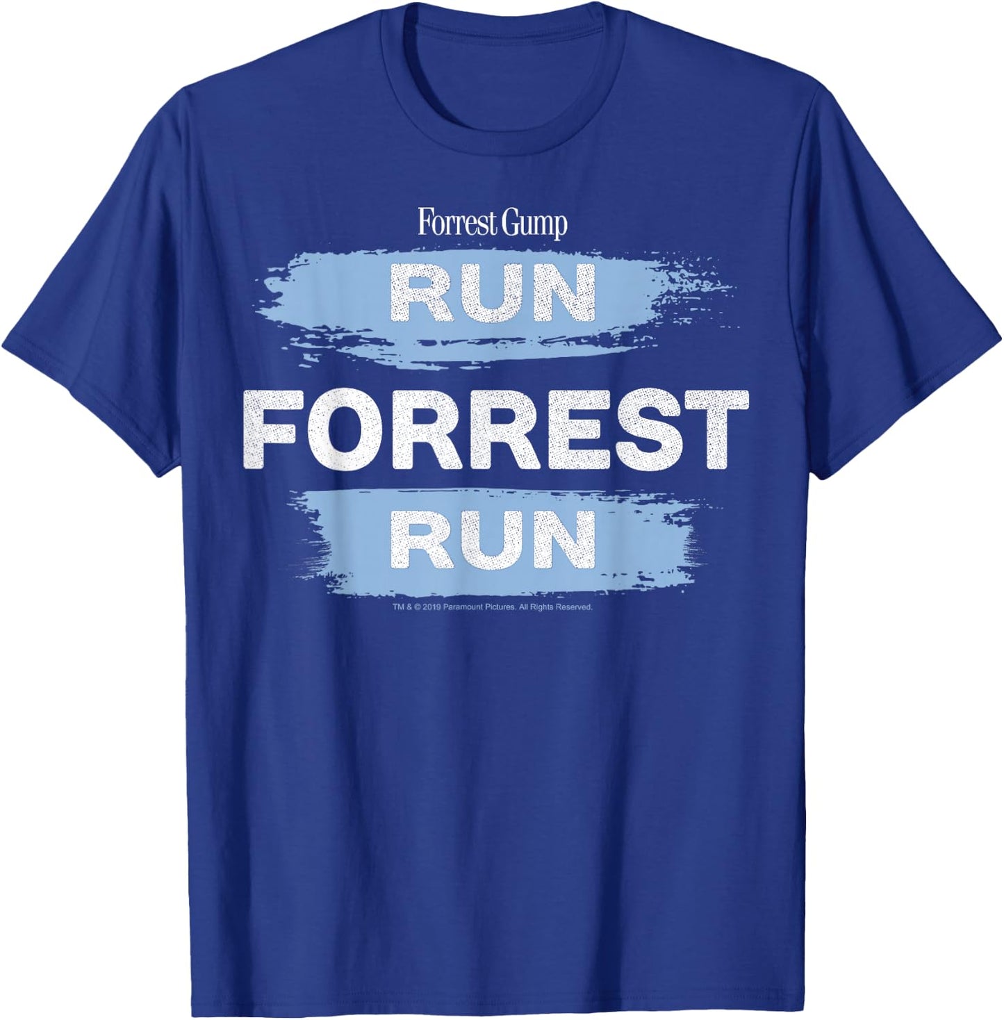 Forrest Gump Run Forrest Run Paint Swipe T-Shirt - T-Shirt | Royal