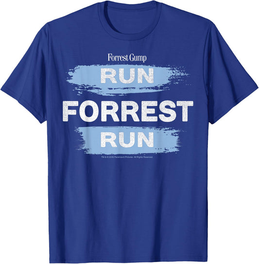 Forrest Gump Run Forrest Run Paint Swipe T-Shirt - T-Shirt | Royal