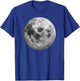 Cool Full Moon Luna Graphic Space Astronomy Science T-Shirt - T-Shirt | Royal