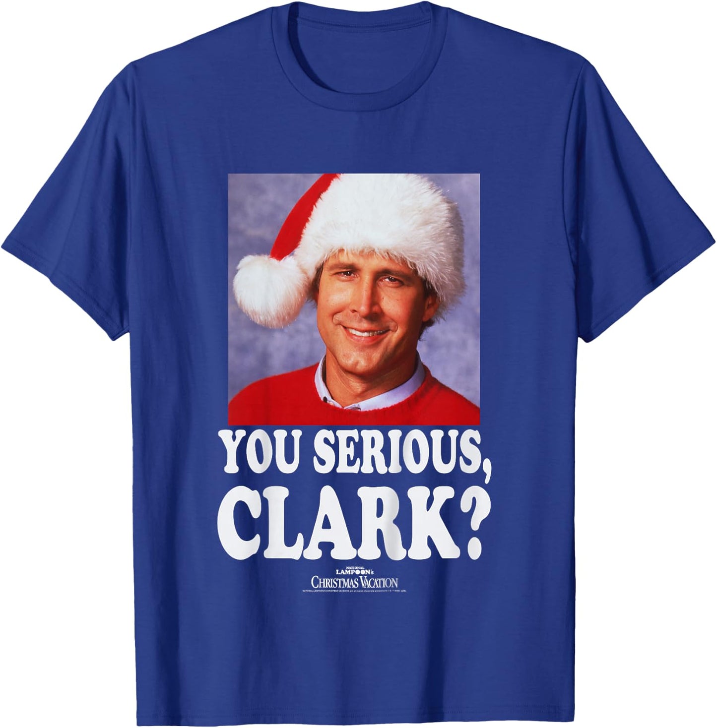 Kids National Lampoon's Christmas Vacation Clark Photo T-Shirt - T-Shirt | Royal