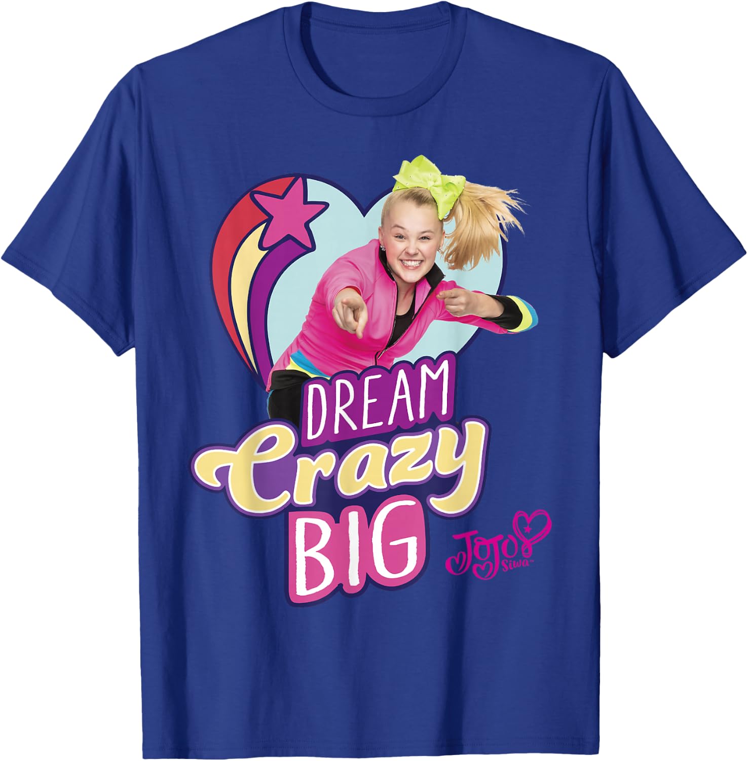 Nickelodeon JoJo Siwa Dream Crazy Big T-Shirt - T-Shirt | Royal