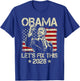 Obama 2028 Let's Fix This Obama 48th President USA Flag T-Shirt - T-Shirt | Royal