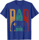 Video Game Controller Dad Retro Fathers Day T-Shirt - T-Shirt | Royal