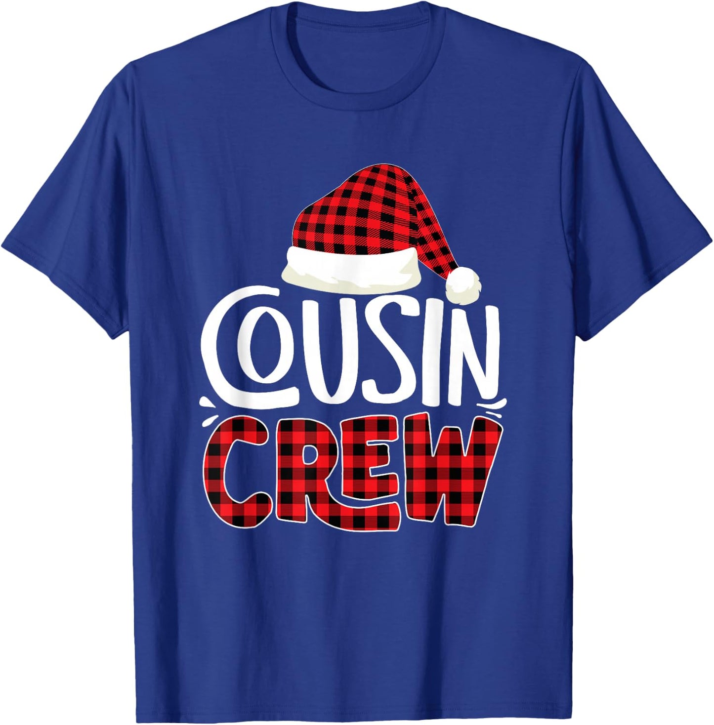 Cousin Crew Family Group Matching Christmas Pajama Party T-Shirt - T-Shirt | Royal