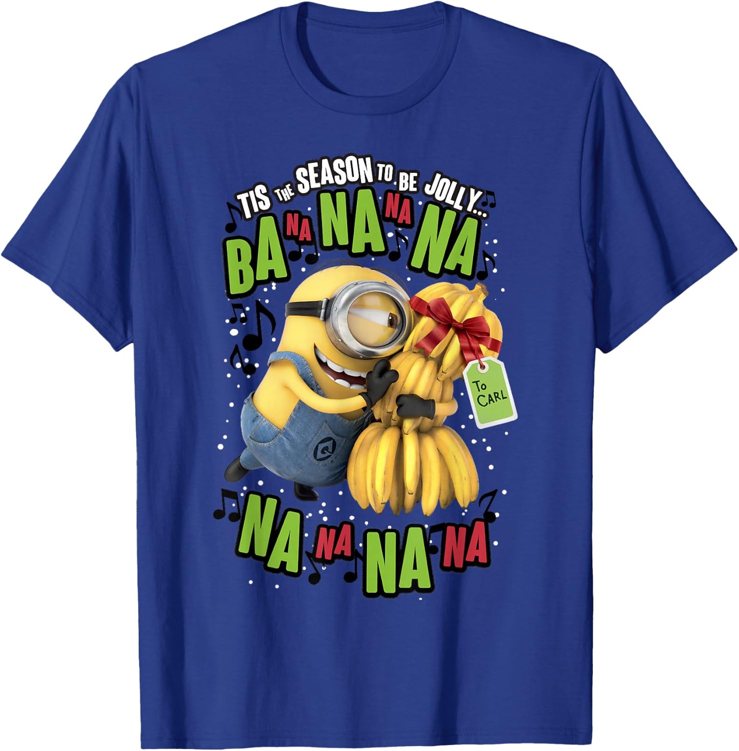 Despicable Me Minions 'Tis The Season To Be Jolly Banana T-Shirt - T-Shirt | Royal