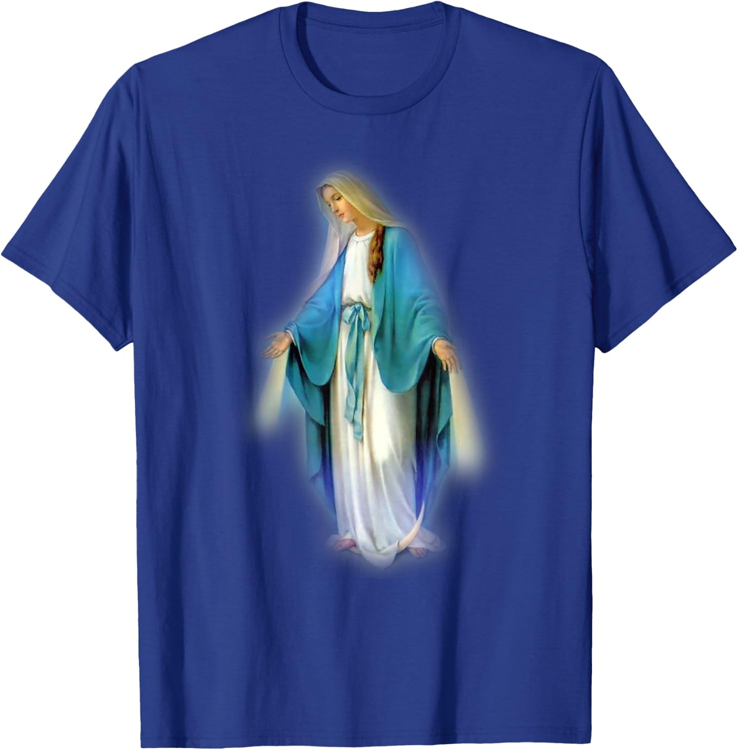Mary, Blessed Mother Catholic T-Shirt - T-Shirt | Royal