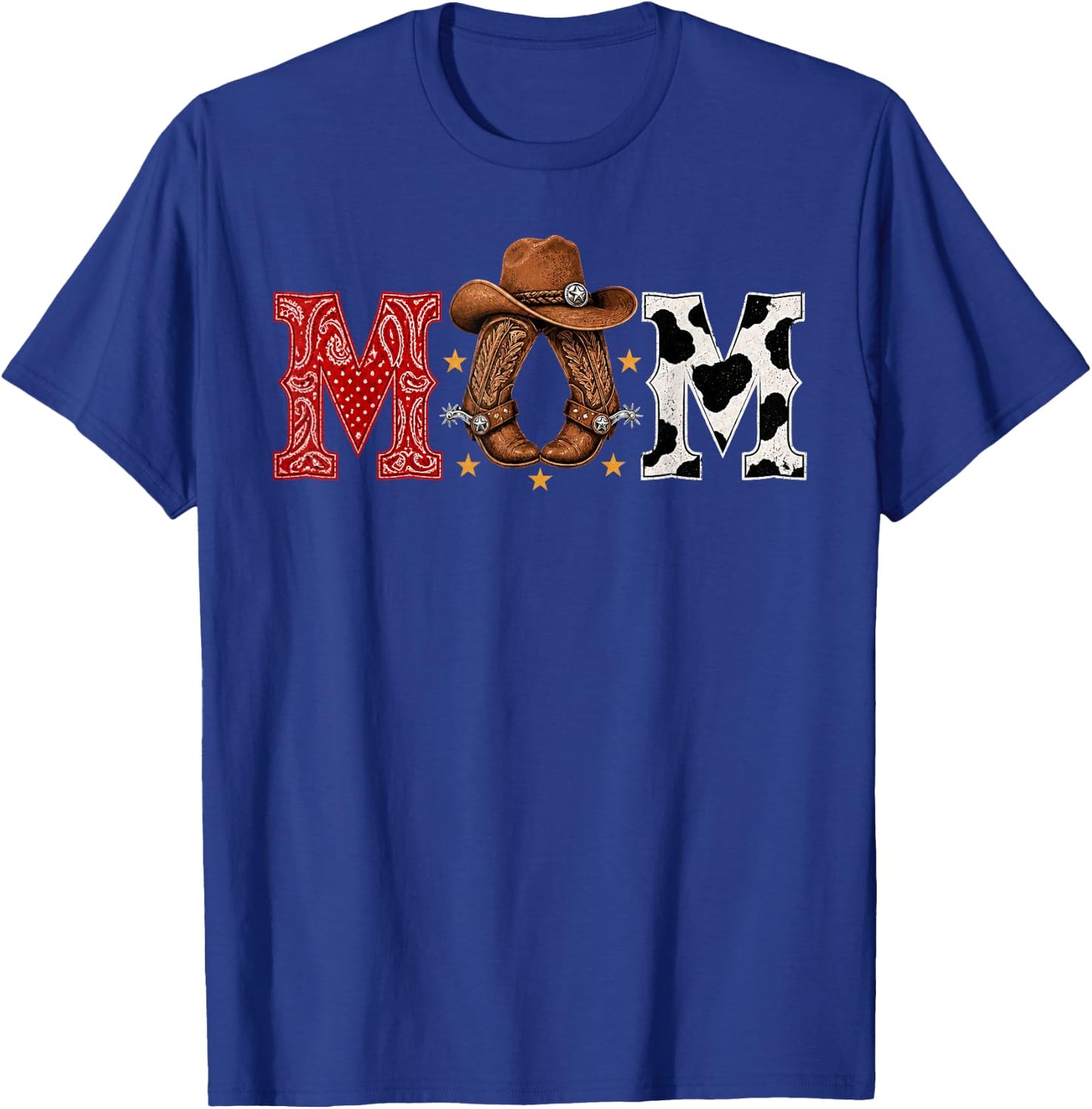 Cowboy Mom Western Themed Rodeo Kids Birthday Party T-Shirt - T-Shirt | Royal