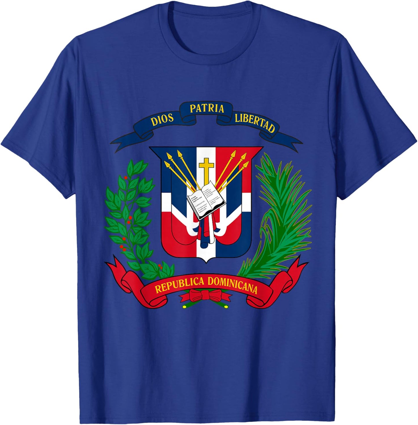 Coat of Arms Republica Dominicana Bandera Dominican Flag T-Shirt - T-Shirt | Royal