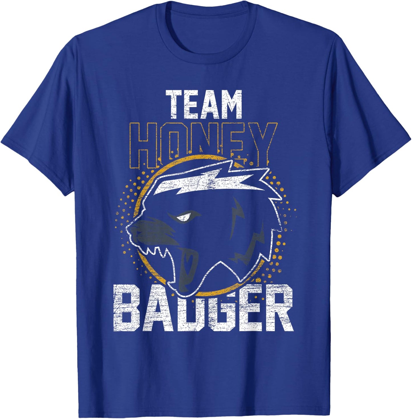 Vintage Team Honey Badger T-Shirt - T-Shirt | Royal