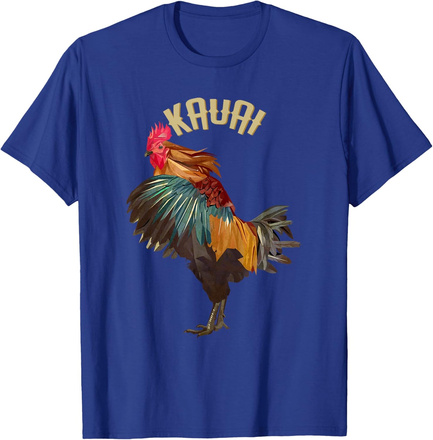 Vintage Kauai Chicken Rooster Garden of Isle T-Shirt - T-Shirt | Royal