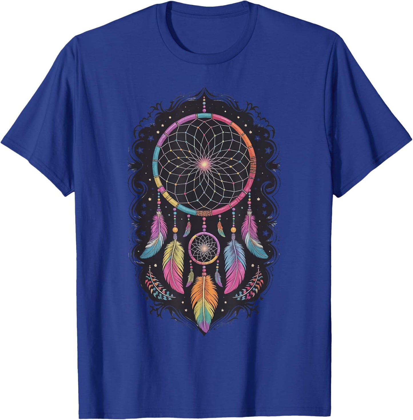 Dream Catcher Native American Tribal T-Shirt - T-Shirt | Royal