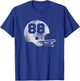 Vintage Football Jersey Number 88 Player Number T-Shirt - T-Shirt | Royal