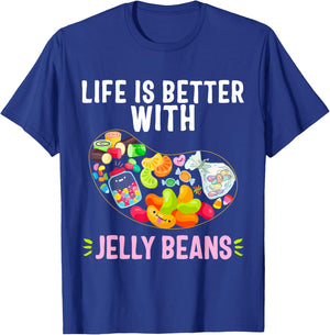 Jelly Bean Soft Sugar Candy Fruity Juicy Kids Gift T-Shirt - T-Shirt | Royal