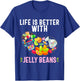Jelly Bean Soft Sugar Candy Fruity Juicy Kids Gift T-Shirt - T-Shirt | Royal