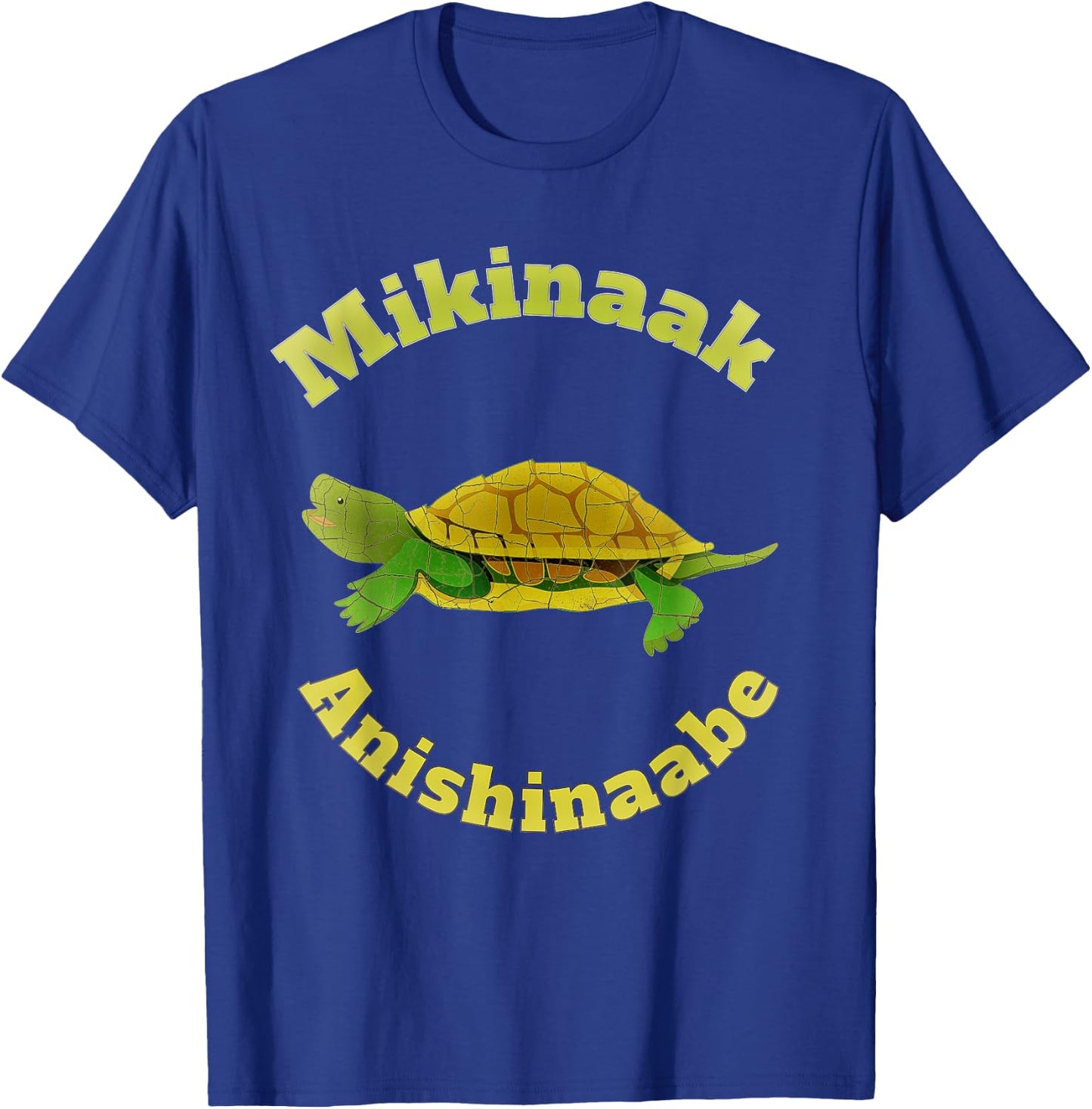 Mikinaak Anishinaabe Snapping Turtle T-Shirt - T-Shirt | Royal