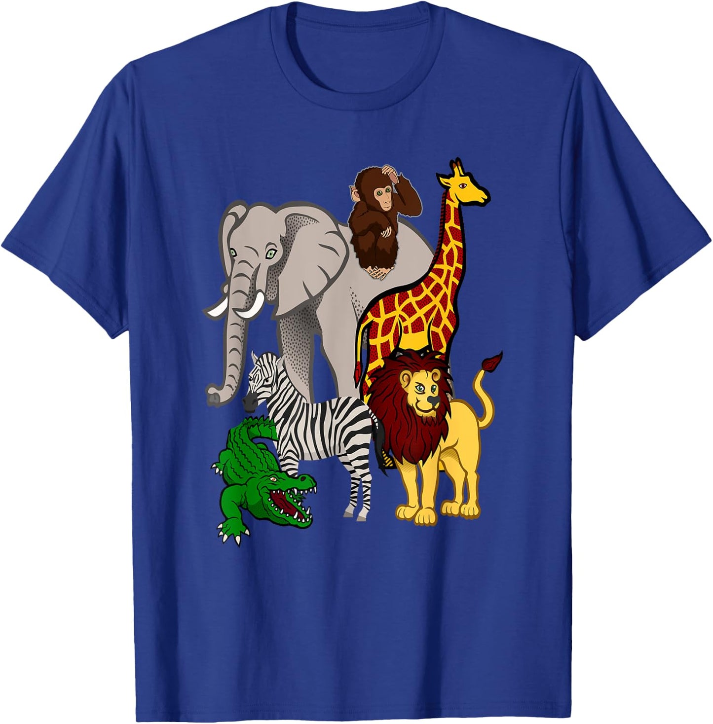 Zoo Animals Shirt Wildlife Birthday Party A Day At The Zoo T-Shirt - T-Shirt | Royal