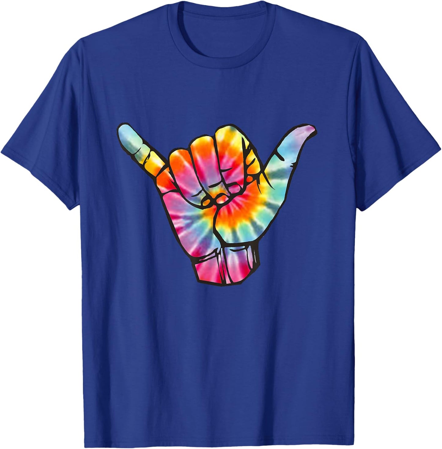 Shaka T Shirt Ocean Surfing Wave Surfer Hawaii Hand T-Shirt - T-Shirt | Royal