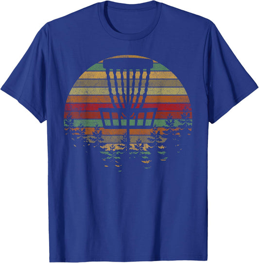 Retro Vintage Disc Golf Shirt Frolf Flying Disc Sport T-Shirt - T-Shirt | Royal