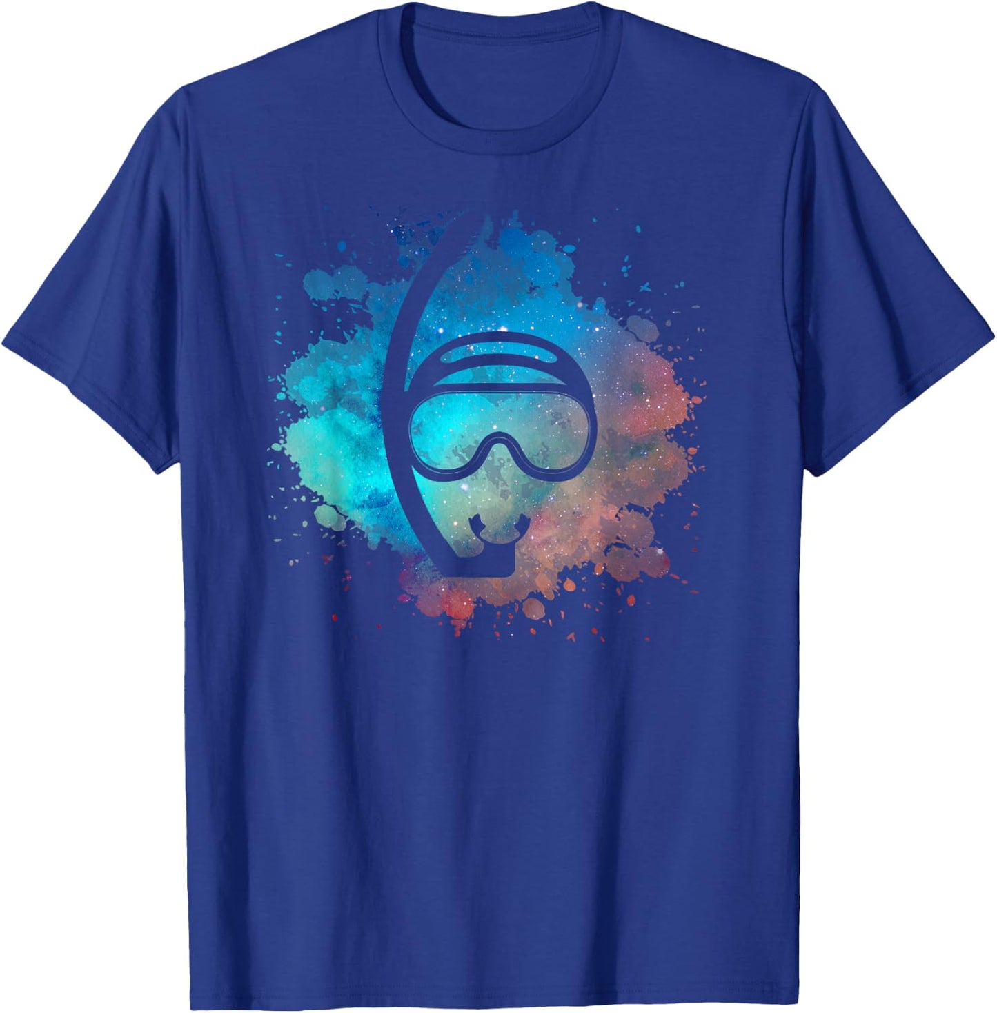 Diving Snorkel Mask Scuba Diver Snorkeling Men Women Graphic T-Shirt - T-Shirt | Royal