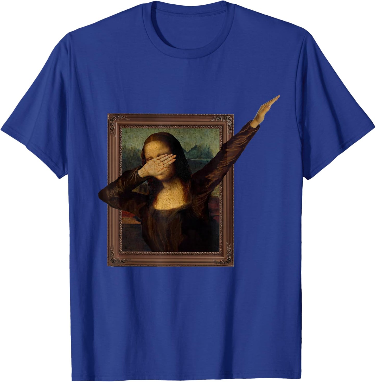 Dabbing Mona Lisa, Painting, La Gioconda T-Shirt - T-Shirt | Royal
