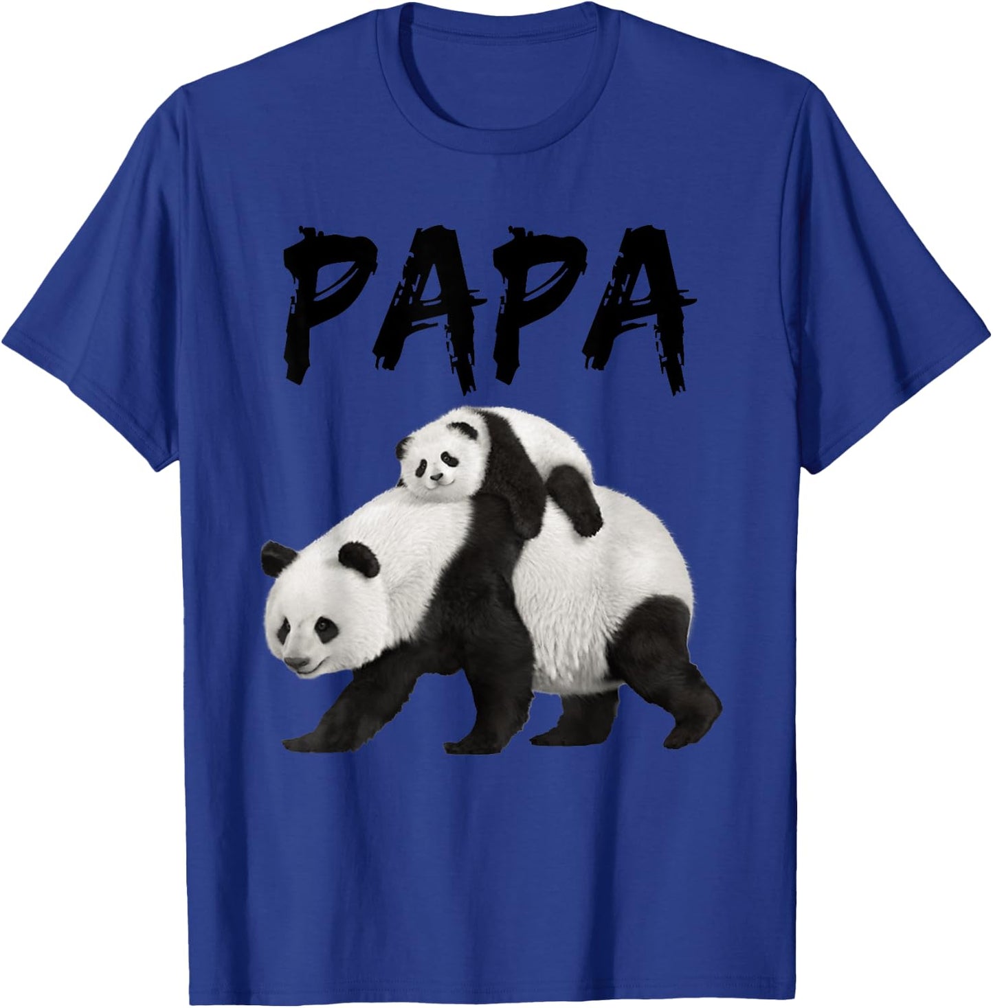 Cool Graphic Design Panda Papa Bear Dad T-Shirt - T-Shirt | Royal