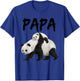 Cool Graphic Design Panda Papa Bear Dad T-Shirt - T-Shirt | Royal