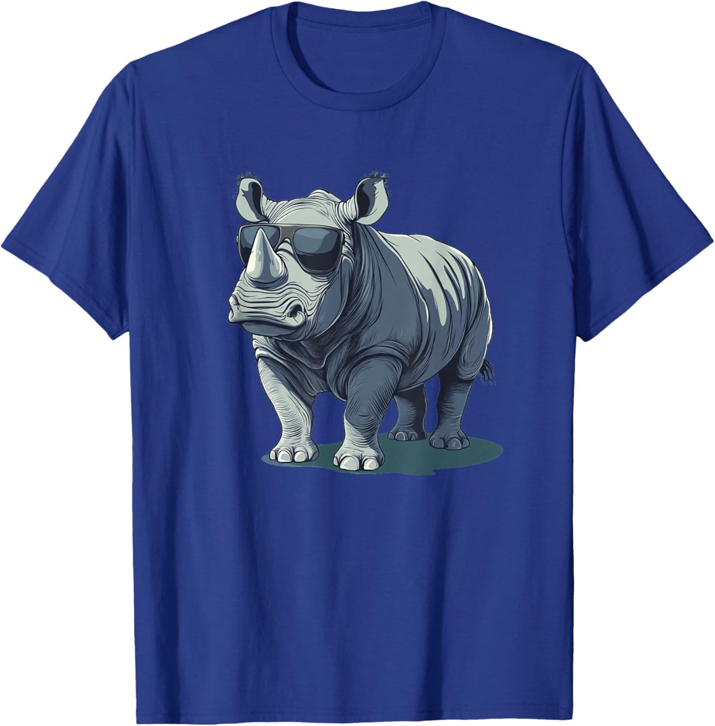 Pretty bespectacled Rhino loves Black Sunglasses Outfit T-Shirt - T-Shirt | Royal