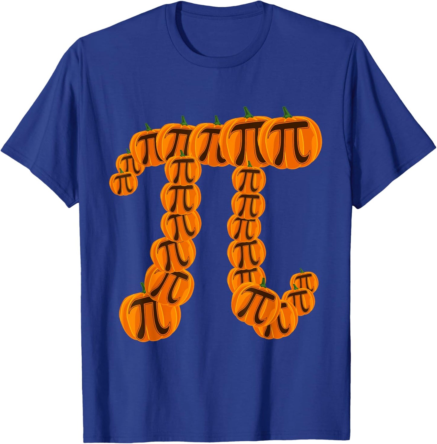 Pumpkin Pi Math Pun Thanksgiving Halloween Geek Pun T-Shirt - T-Shirt | Royal