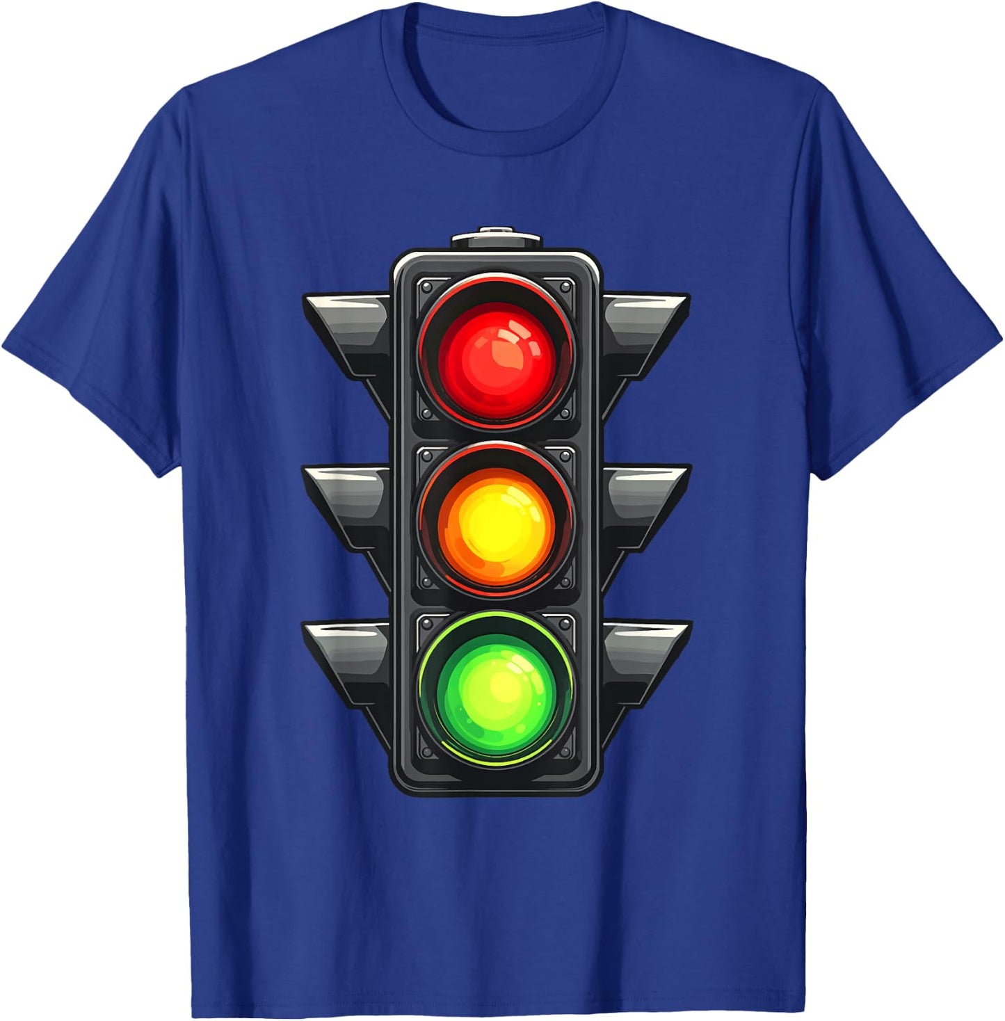Traffic Light Shirt Adult Kids Traffic Light Costume T-Shirt - T-Shirt | Royal