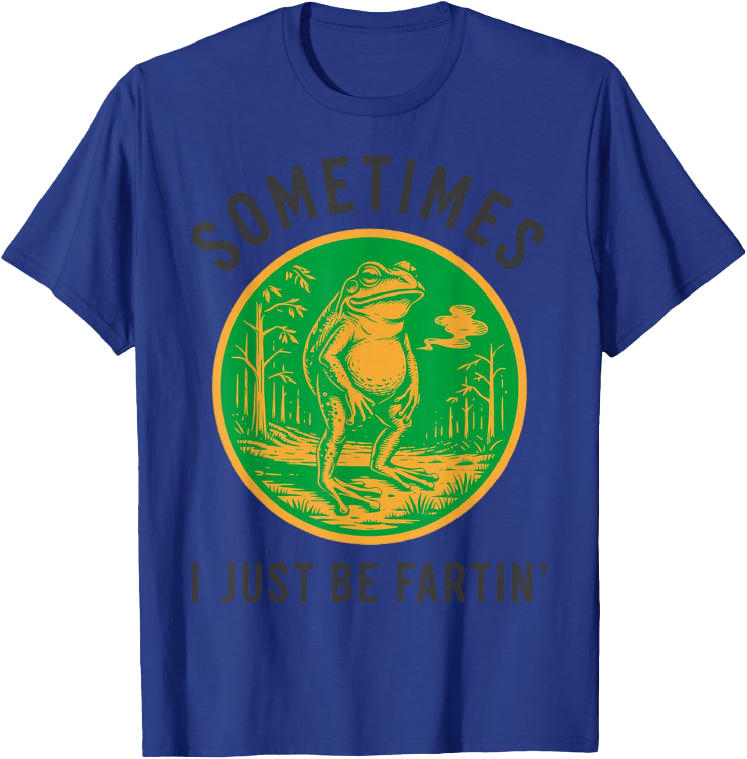 Sometimes I Just Be Fartin' Frog Funny T-Shirt - T-Shirt | Royal
