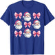 Pink Santa Christmas Shirts Christmas Coquette Bow T-Shirt - T-Shirt | Royal