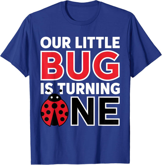 Kid Ladybug Birthday Girl 1 Year Old Birthday Ladybug Lover T-Shirt - T-Shirt | Royal