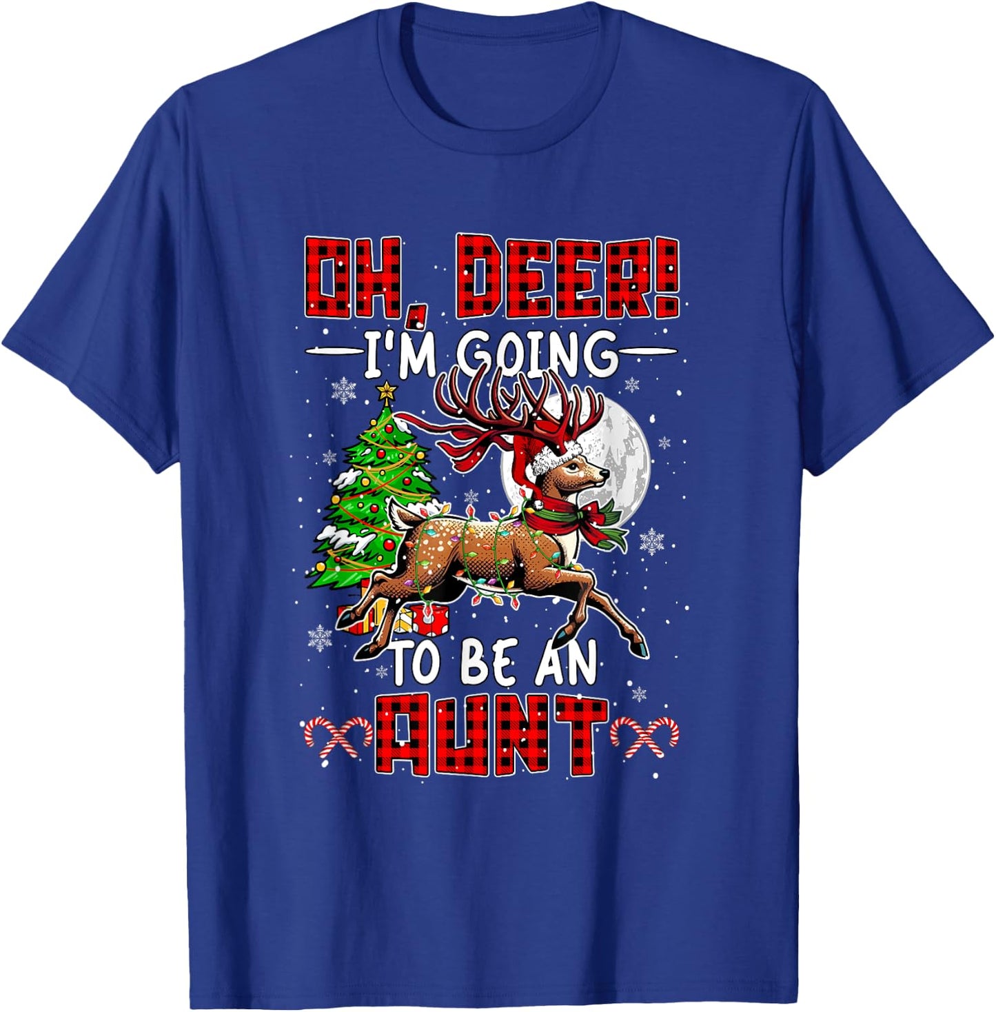 Proud Going To Be An Aunt Christmas Expecting New Baby T-Shirt - T-Shirt | Royal