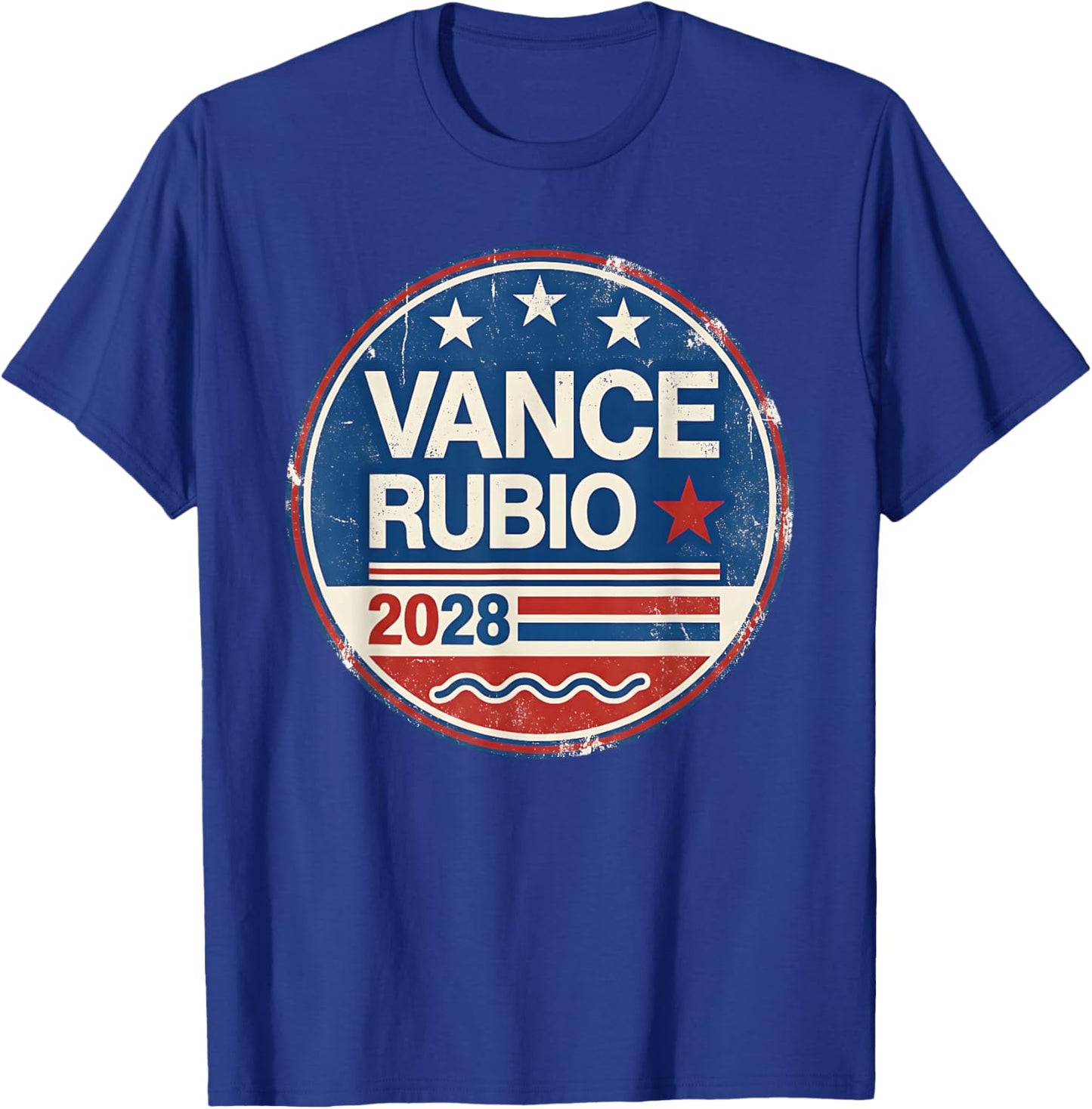 Vance Rubio 2028 Campaign JD Vance Marco Rubio Election T-Shirt - T-Shirt | Royal