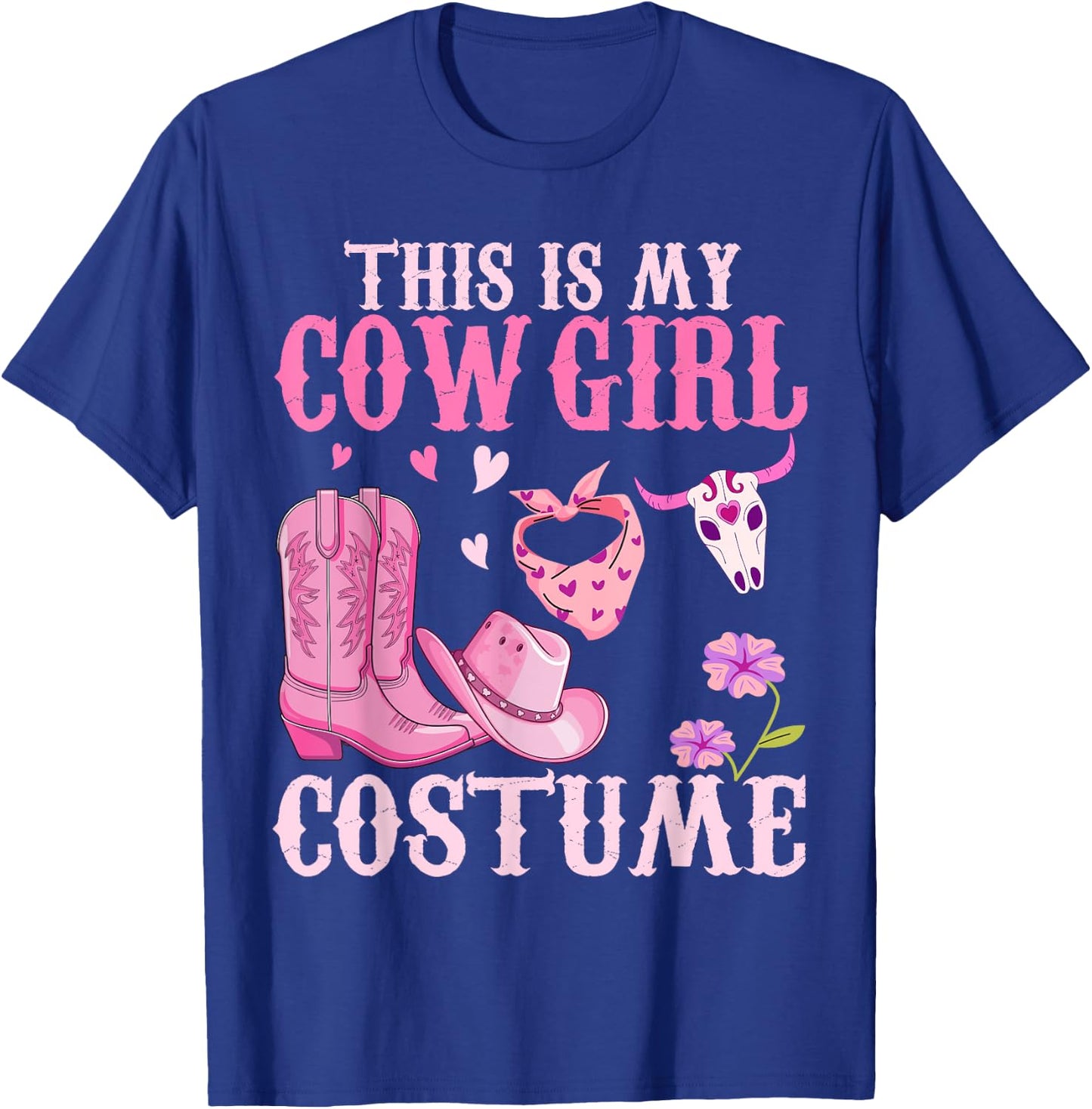 Western Cowgirl Outfit Women Cowboy Cute Cowgirl Costume T-Shirt - T-Shirt | Royal